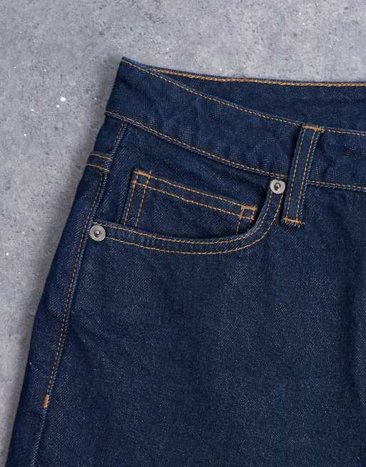 Topshop Pippa mid rise comfort stretch flare jeans in indigo rinse, 5 of 7
