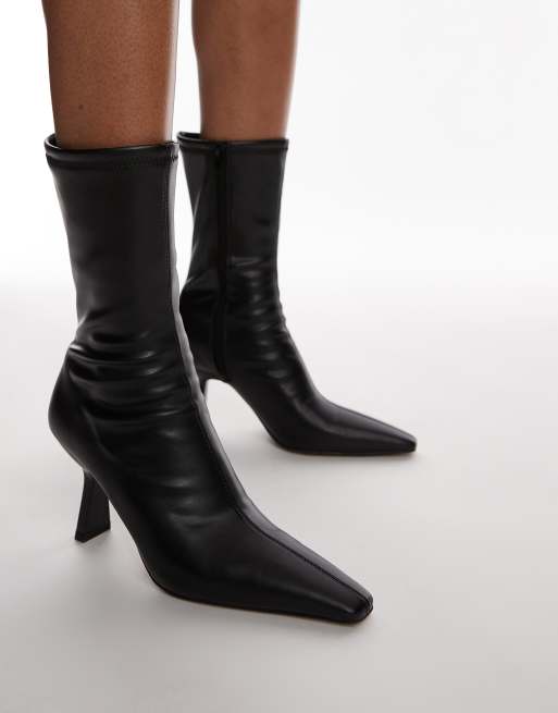 Topshop - Piya - Bottines à talon haut - Noir, 3 de 4