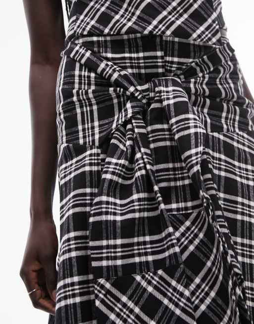 Plaid maxi skirt 2025 into a dress