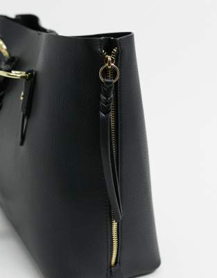 topshop black tote bag