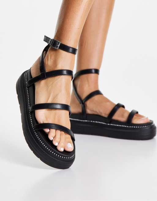 Leather wrap store sandals