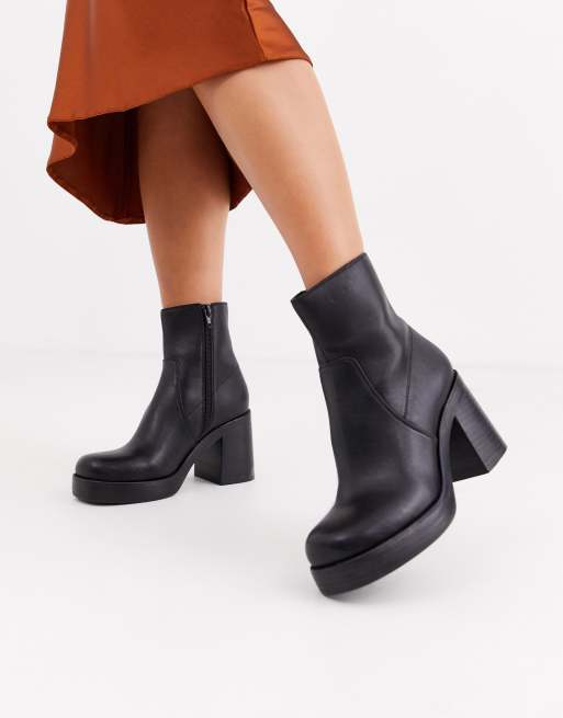 Asos black platform on sale boots