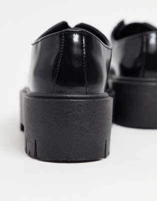 black lace up loafers