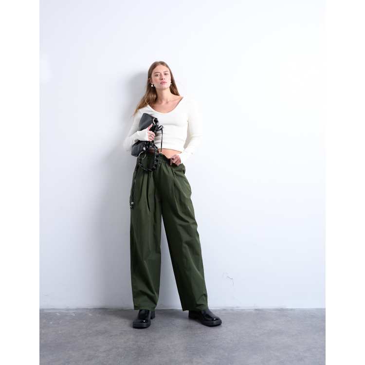 パンツ Pleated Balloon Sweat Pants Oatmeal 208393259-1-green?$n_750w$&wid