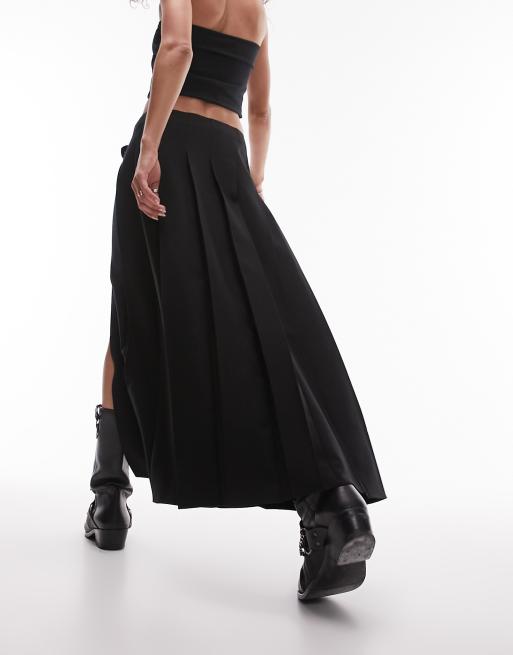 Long pleated 2025 skirt topshop