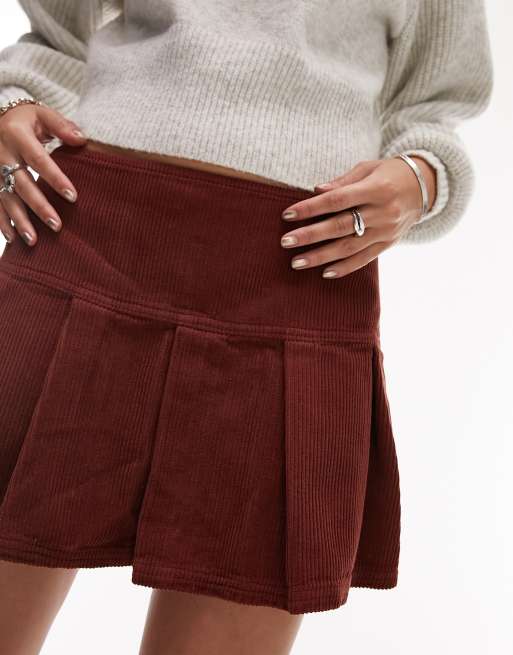 Topshop corduroy mini clearance skirt