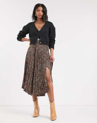 corduroy midi pencil skirt