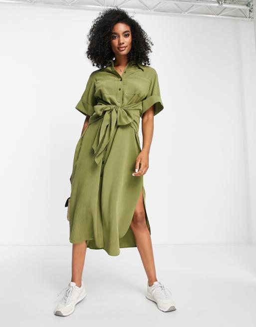 Topshop plisse hot sale frill dress