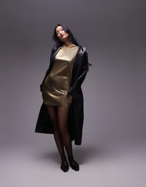 golden plisse mini dress Zimmermann Silk Golden Plisse Mini Dress, $1,757 | farfetch.com