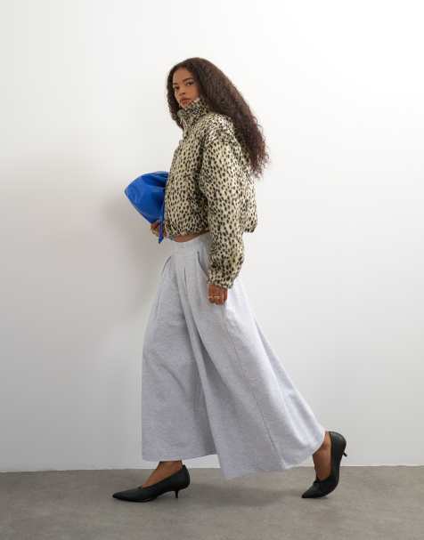 Topshop plisserade joggers i ankellängd - view 1