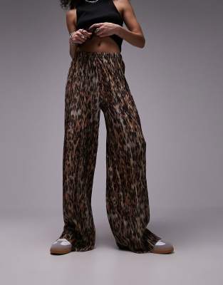 QS Plissierte Wide-Leg-Hose – Lässig, Elastisch, Mit Hohem Bund Und Weitem Bein