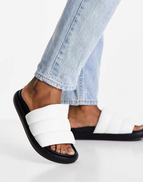 Tommy Jeans soft padded sandal in ecru