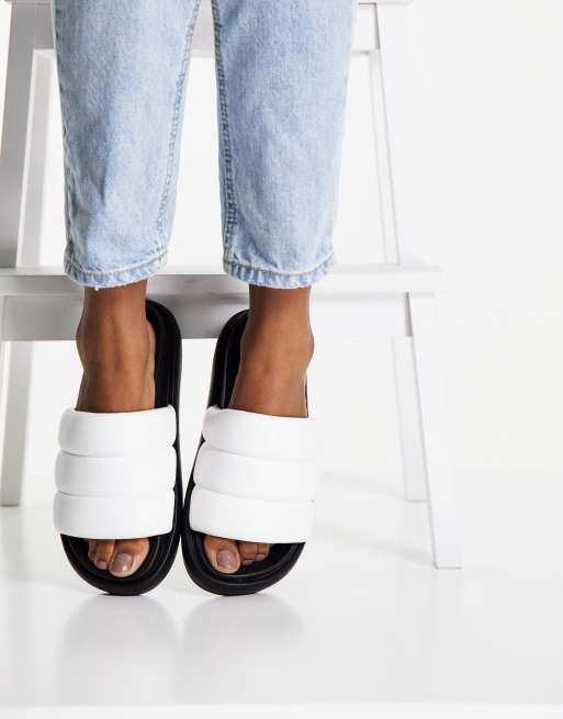 Topshop white hot sale mules