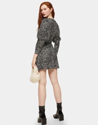 topshop plunge mini dress