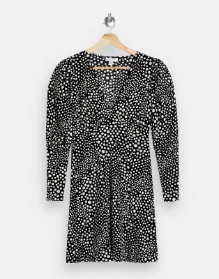 topshop plunge mini dress