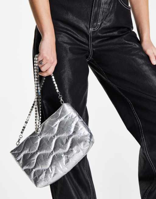Pochette color argento outlet