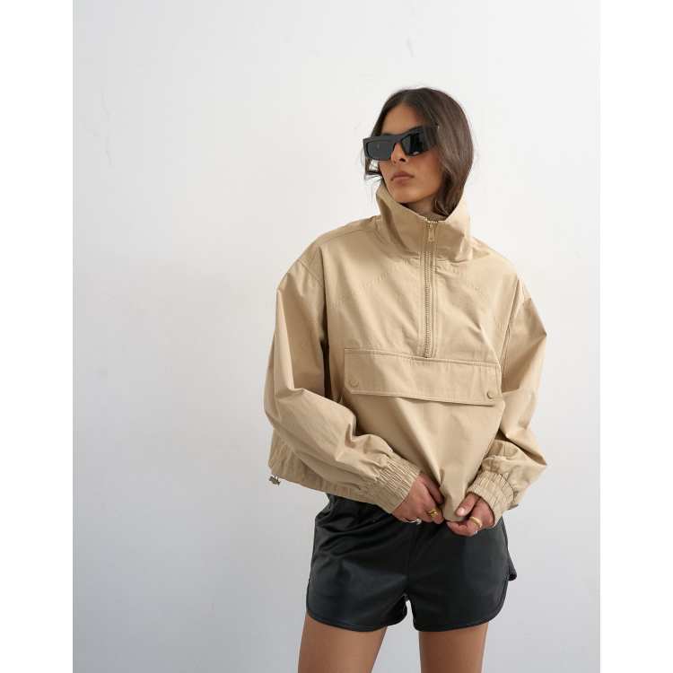 トップス STONE  zipup jacket 751563947 Topshop pocket detail zip up jacket in stone | ASOS