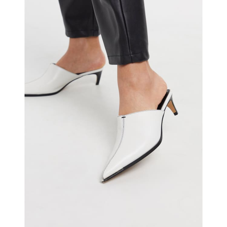 Topshop gloss pointed on sale mules