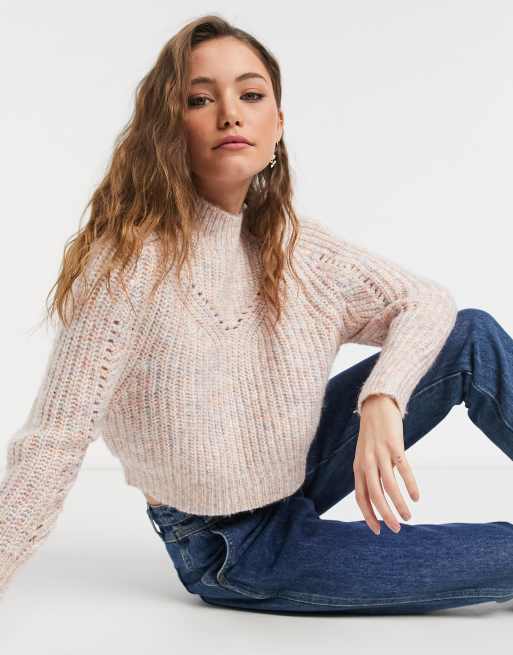 Topshop on sale pointelle sweater