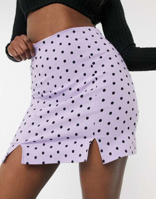 Polka dot 2025 skirt topshop