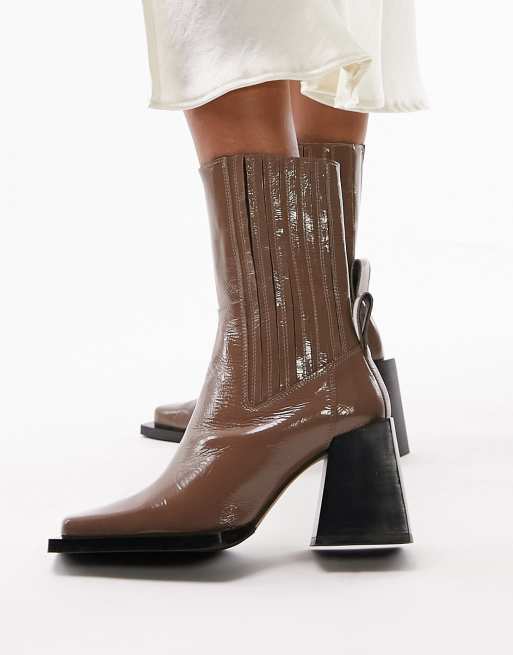 Topshop 2024 brown boots