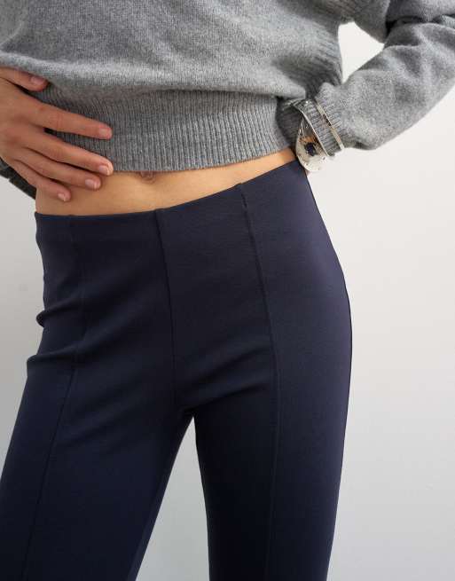 Topshop ponte capri leggings i navy, 5 av 5