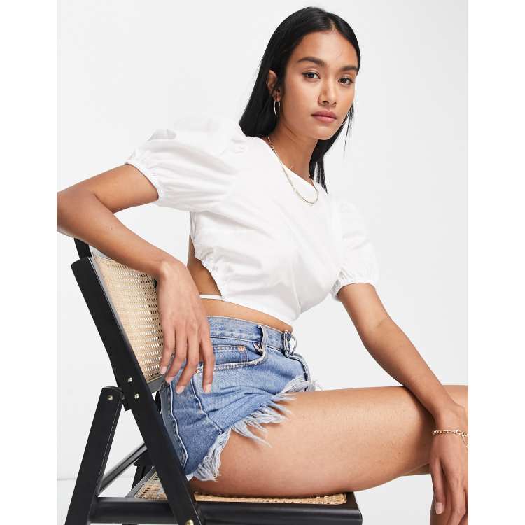 Topshop puff sleeve online top