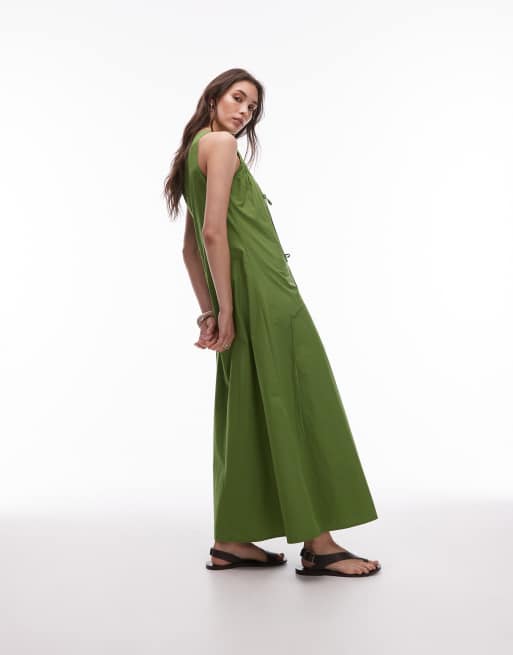 Her lip to Striped Midi Dress moss グリーン Her lip to Striped Midi Dress moss グリーン Her lip to