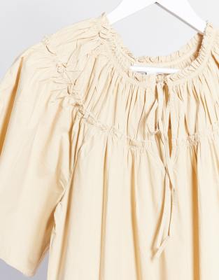 topshop poplin smock dress