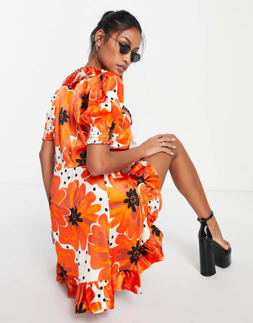 Topshop spot 2025 shirt dress