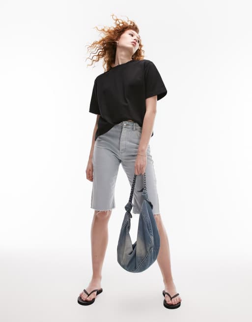 Topshop premium basic short sleeve tee in black, 3 of 4