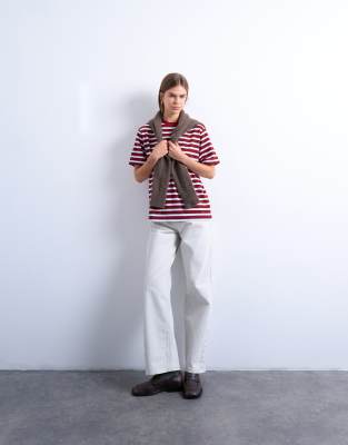 Topshop Premium Basic Short Sleeve Tee In Multi