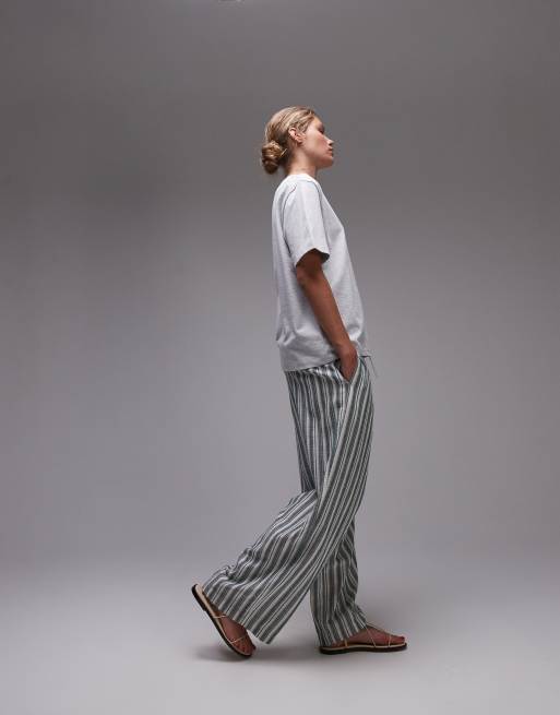 Topshop premium basic short sleeve tee in heather gray