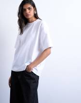 Topshop premium basic short sleeve tee in white