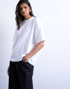 Premium basic short sleeve tee in white