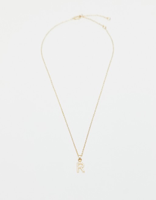 Topshop hot sale initial necklace