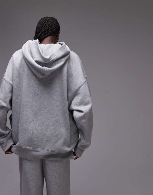 Grey hoodie women's topshop hotsell