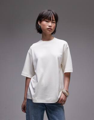 Topshop Premium Heavyweight Interlock T-shirt