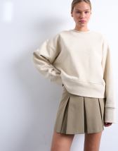 Topshop premium heavyweight sweat in sand