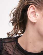 Hexagon deals earrings topshop