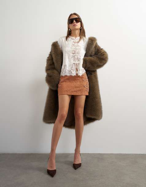 Topshop premium jacquard mininederdel med pynt - view 1