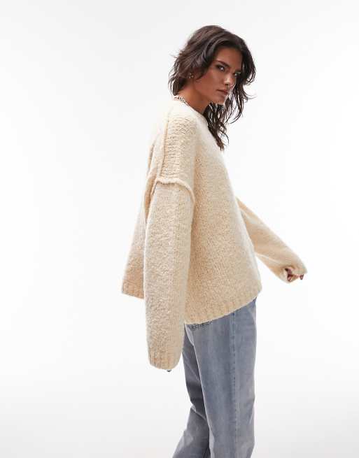 Topshop cream outlet cardigan