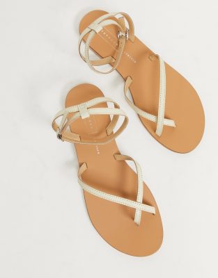 topshop cream sandals