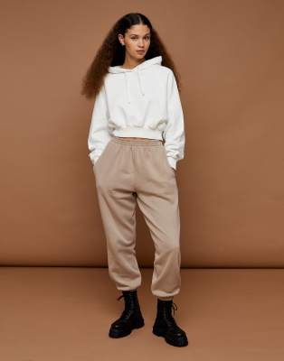 cream bubble hem top