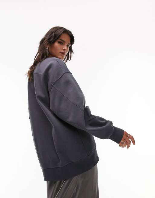 Premium Seam Detail Oversized Hoodie