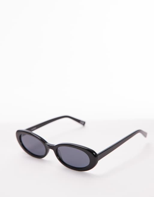 Topshop – Premium – Malta – Svarta, runda solglasögon i acetat, 2 av 3
