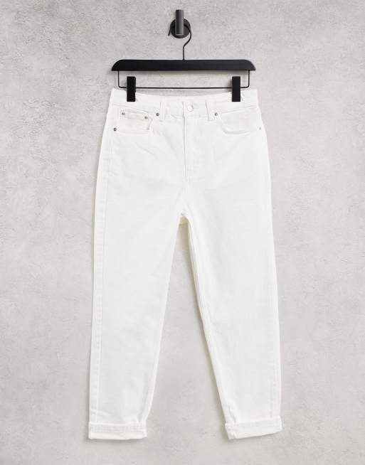 Topshop mom 2024 jeans white