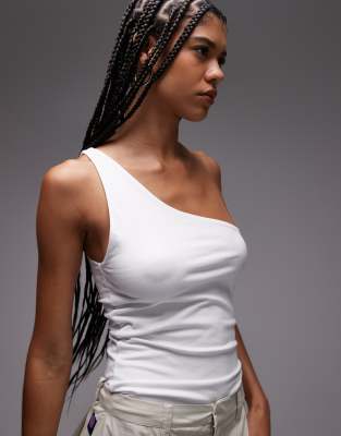 Topshop Premium One Shoulder Top