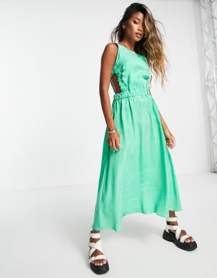 topshop emerald green dress