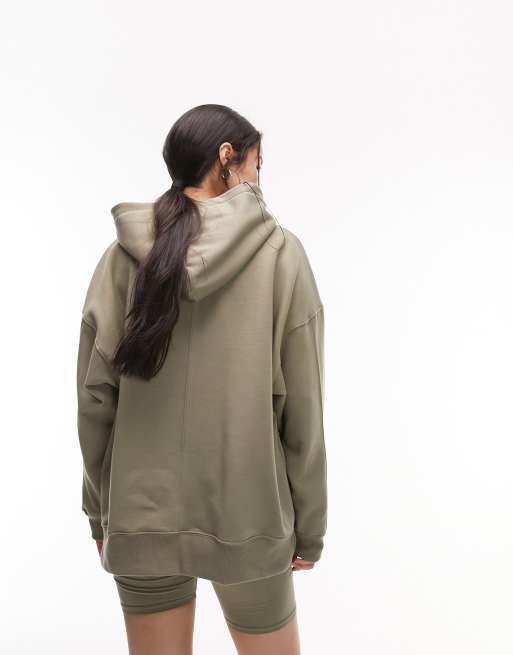 Topshop discount green hoodie